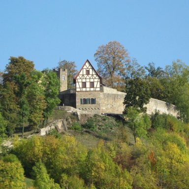 Die Burgruine am Schlossberg in Königsberg