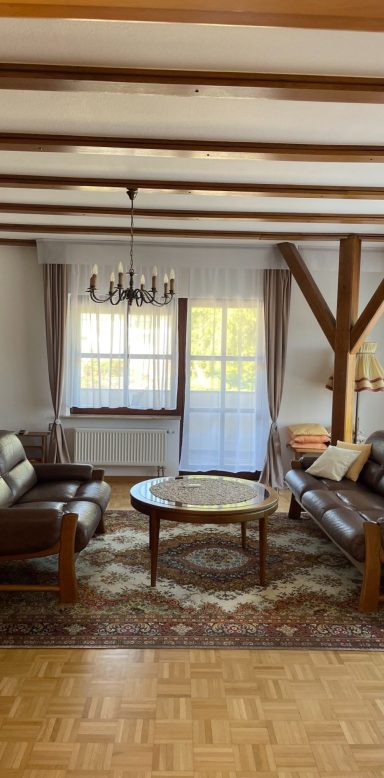 Das Wohnzimmer der Ferienwohnung