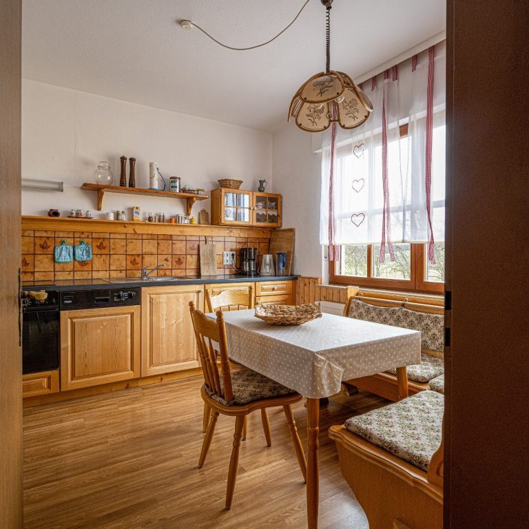 Die Wohnküche der Ferienwohnung