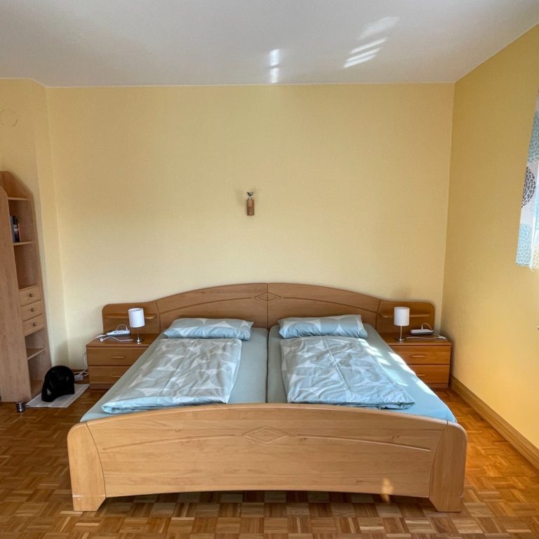 Das Schlafzimmer im 1. Obergeschoss