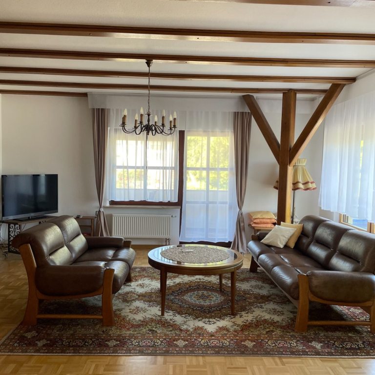 Das Wohnzimmer der Ferienwohnung